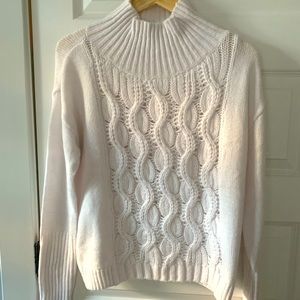 White House Black Market White Knit Sweater